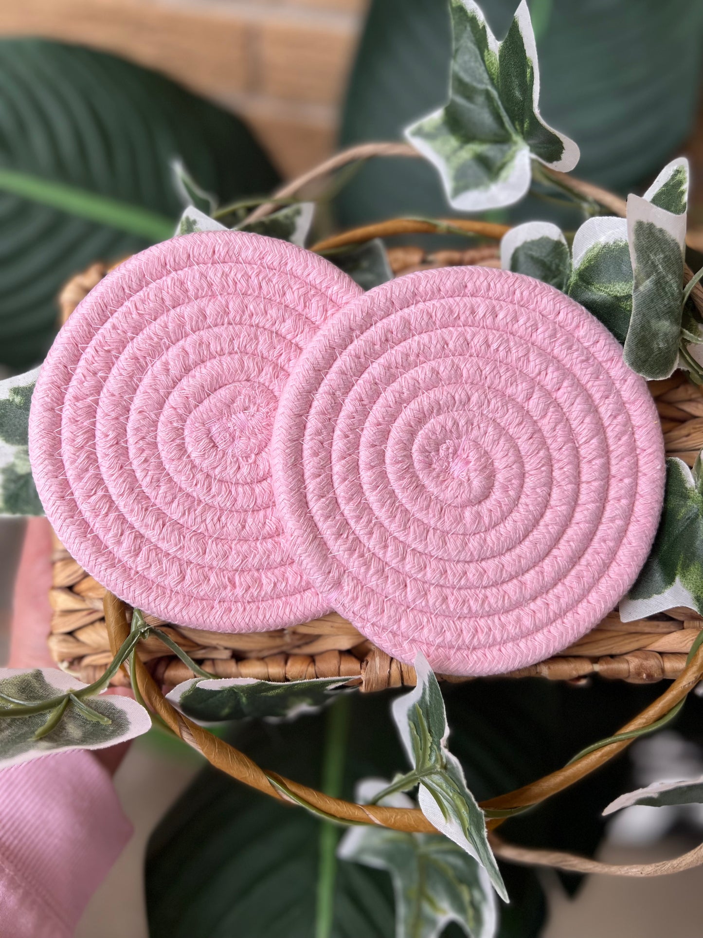 Pink Boho Coaster