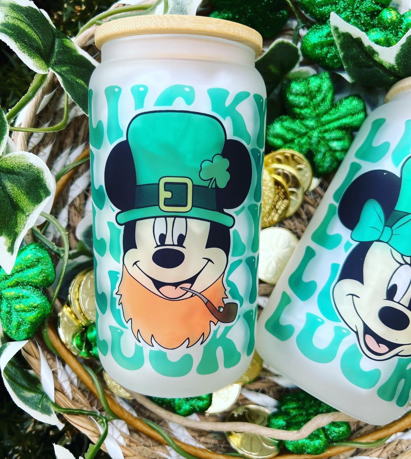 Mouse St Patricks Day Frosted Can