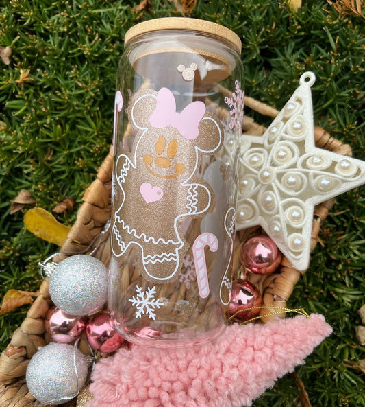 Pink Gingercookie Glass Can