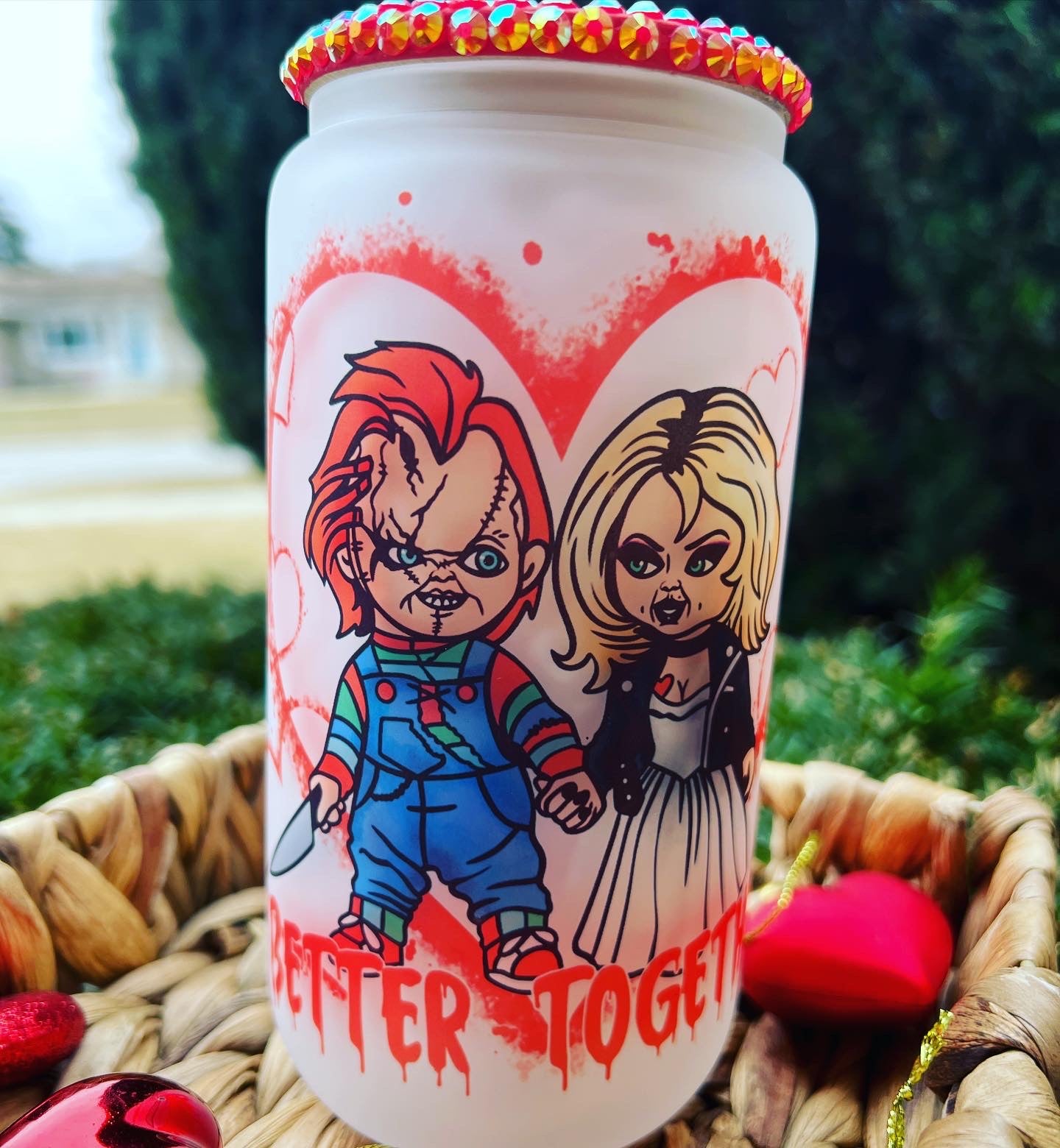 Chucky and Bride Frosted Can