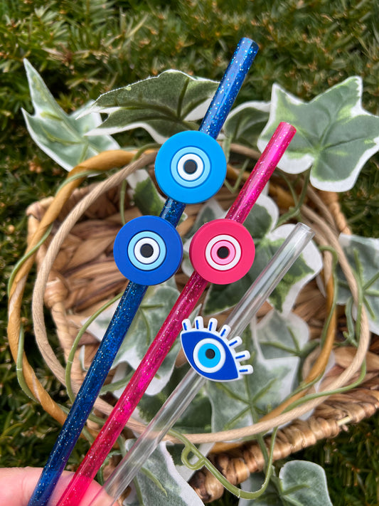 Evil eye Straw Charms