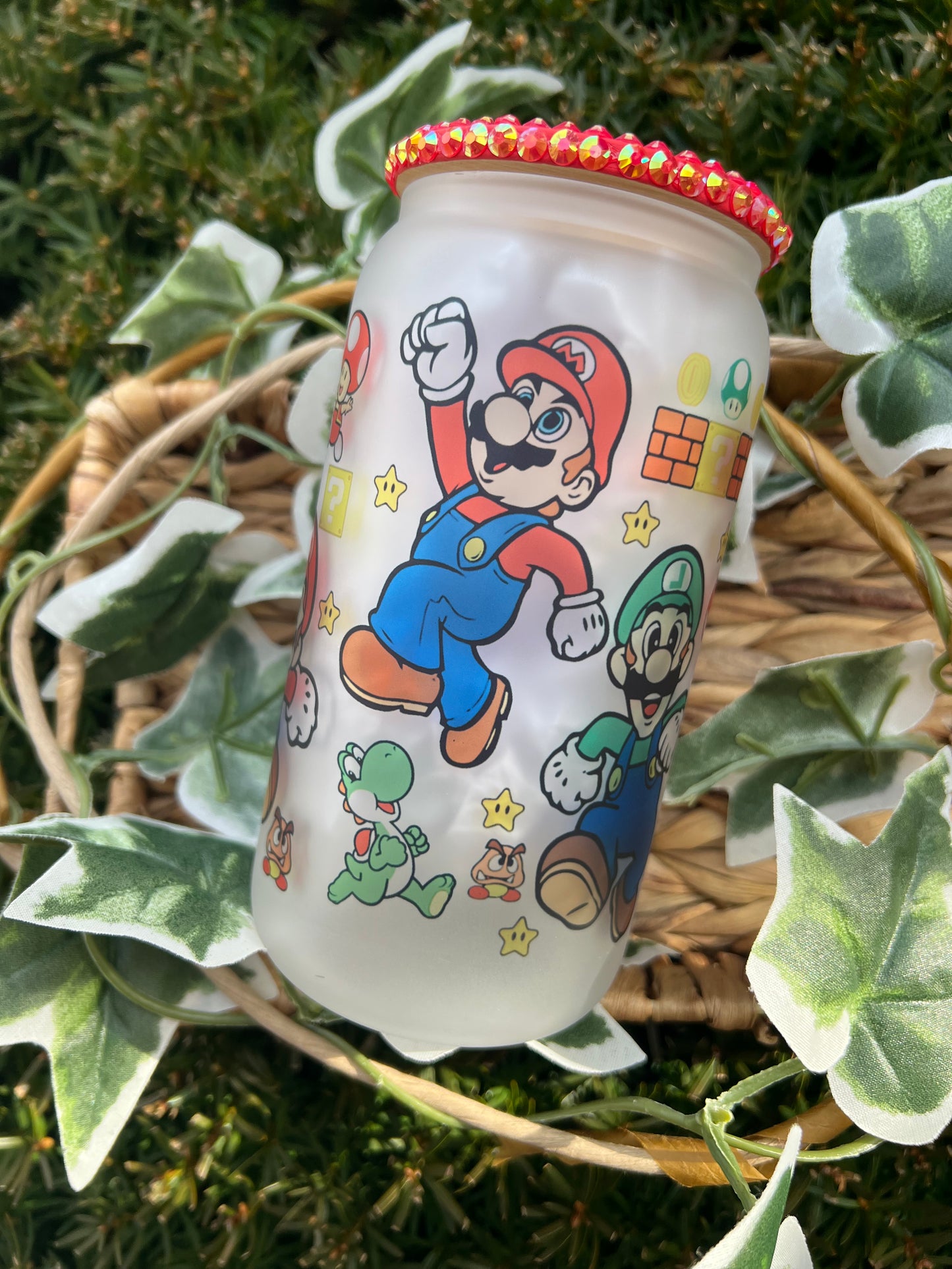 Mario Glass Can