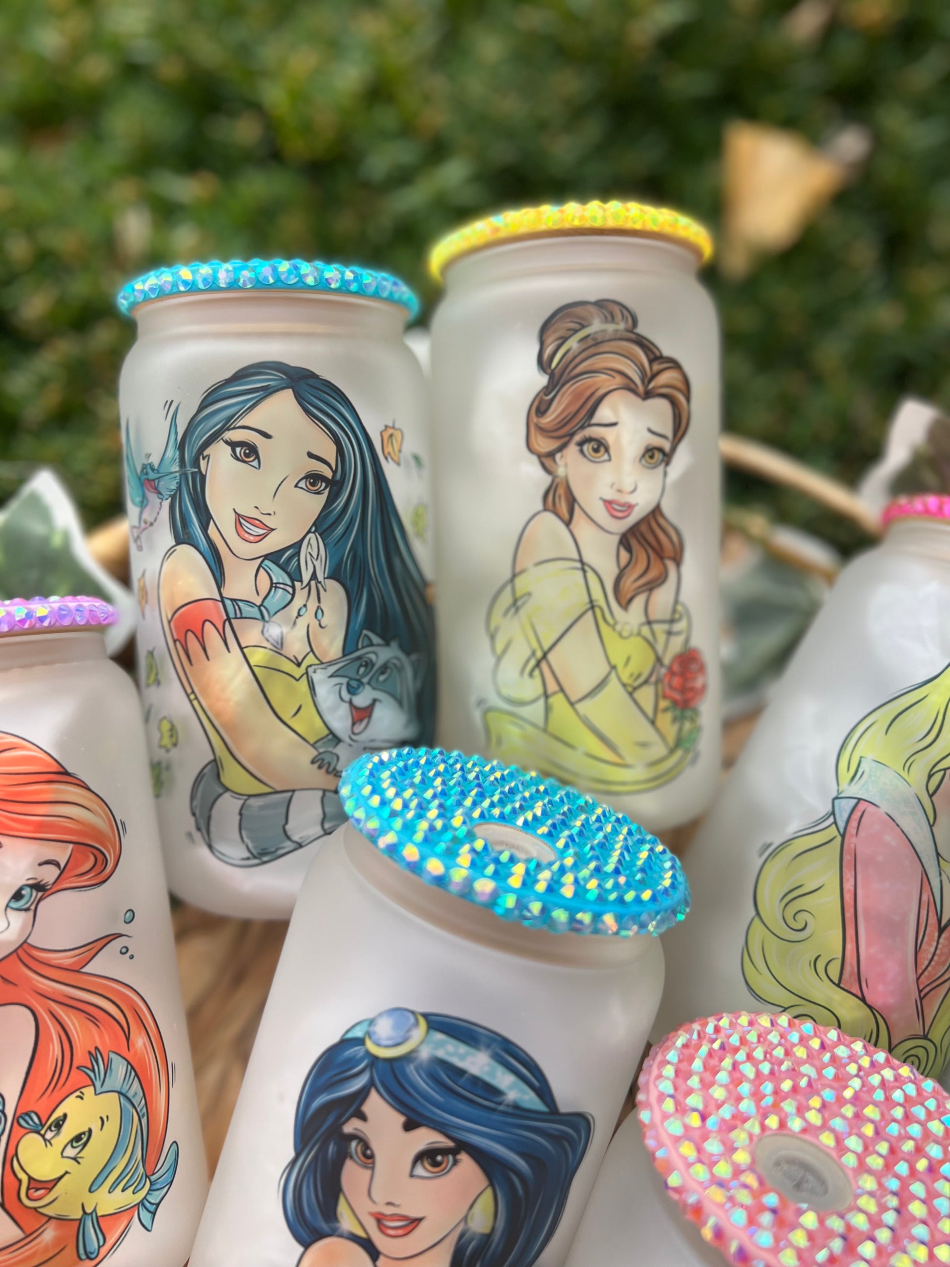 Princess Glass Containers PRINCESS glass can – custombyjennb