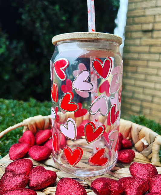 Valentines Glass Cup