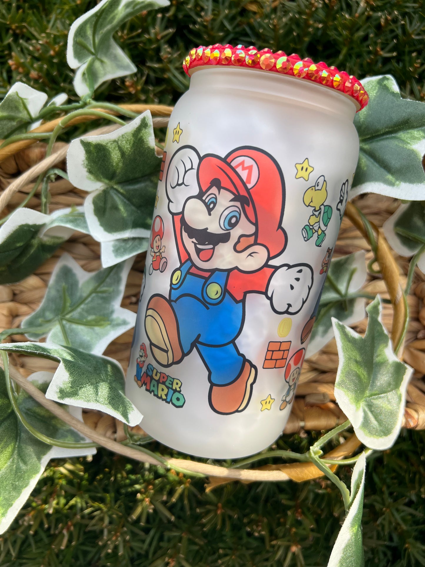 Mario Glass Can