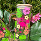 Flamingo Glass Can
